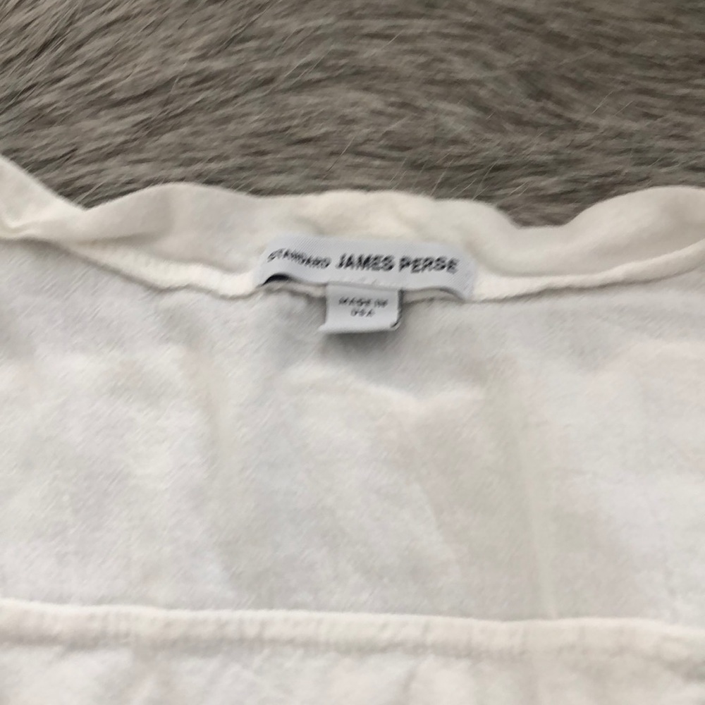 Size 0 James Peres cotton/linen white tank